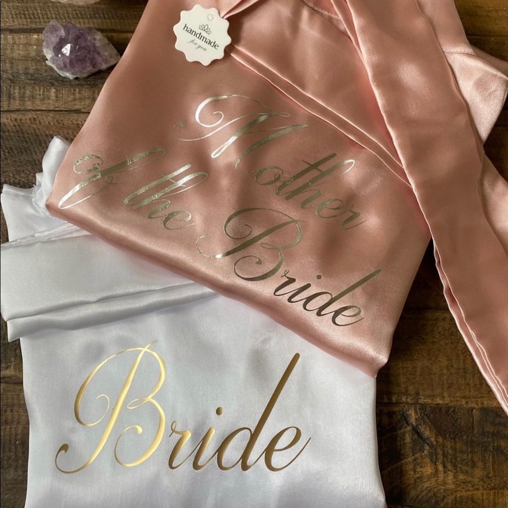 Bride and mother of the bride robe